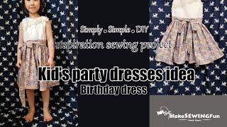 How to sew a kid's party dress |Quilting tutorial | Tuto couture|DIY|sewing