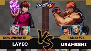 KOFXV⭐LAYEC (Goenitz/Rugal/O.Chris) vs URAMESHI (Clark/Geese/Ralf)⭐Ranked Match - 08/24