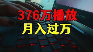 376万播放量收益19754元，这种题材自媒体视频，最适合新手开始做