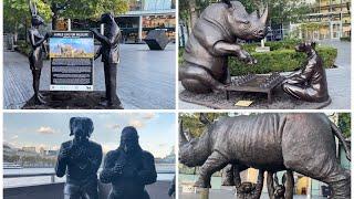 QUEEN’S WALK | London Bridge | Gillie & Marc Sculptures #art #wildlife #animals #travel #london #uk