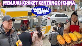 MENJUAL KROKET KENTANG DI CHINA, BARU BUKA LANGSUNG BANYAK PEMBELI PEMBELI ANTRI