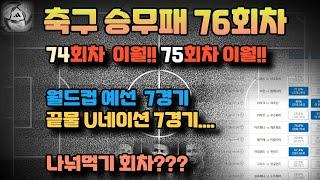 축구승무패76회차분석.승무패76회차분석.축구토토76회차분석.축구분석.월드컵아시아예선분석.월드컵남미예선분석.프로토승부식분석. 스포츠토토분석. 스포츠분석.축구승무패이월분석