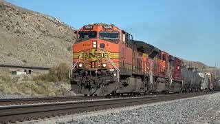 Railfanning Bena to Mojave CA. BNSF Military Train & more.