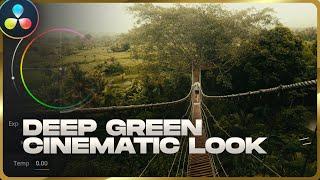 Create This Deep Green Cinematic Look in DaVinci Resolve | Color Grading Tutorial