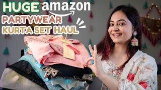 HUGE Partywear Kurta Sets Haul from Amazon | Wedding Kurta Sets | Mahima Giri