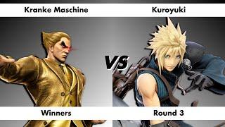 Smash @ Respawn #121 Winners Bracket - Kranke Maschine (Kazuya) vs. Kuroyuki (Cloud)