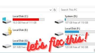 How To Clear Storage From C: Drive/ Windows Drive in Win 10/11 @DynamicTech_YT