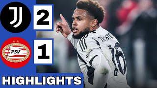 ️️Juventus vs PSV (2-1) Extended HIGHLIGHTS | UEFA Champions League