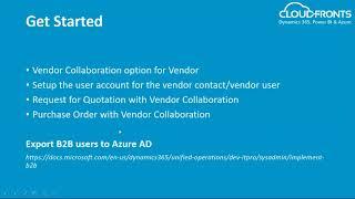 Vendor Collaboration in D365 for Finance and Operations