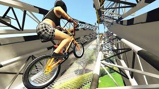 GTA 5 EPiC BMX STUNTS Race #4 (GTA 5 PC Stunts)