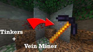 How to Vein Mine Any Block With Any Tool (Tinkers Construct)