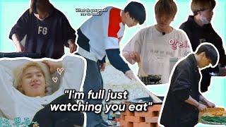 love language of yoongi is cooking for his members