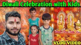 Diwali Celebration With Kids.|| दीपावली 🪔 2024 || #vlog_video