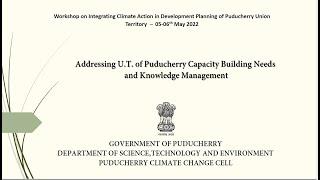 Session III: Knowledge Management - Puducherry Climate Change Cell