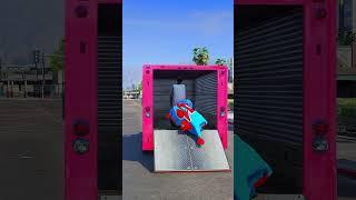 GTA V : GRANNY CHEATED SPIDER-MAN COW |#shorts