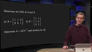 An example of a singular value decomposition