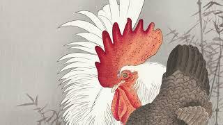 Ohara Koson's Rooster and chicken