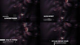 Glitch Lower Thirds After Effects Templates