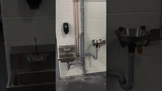 Hand Wash Sink Install in Auto Garage by @nateplumbs | Sluyter Company Ltd