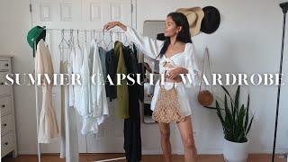 my ENTIRE summer capsule wardrobe | 25-piece minimalist try-on + outfits