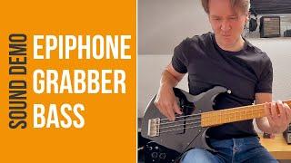 Epiphone Grabber Bass - Sound Demo (no talking)