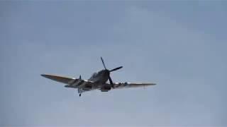 Flugplatzkerb Gelnhausen 2019 Spitfire Mk XVI flyover