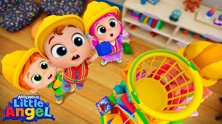 The Toy Tower | Little Angel Kids Songs & Nursery Rhymes