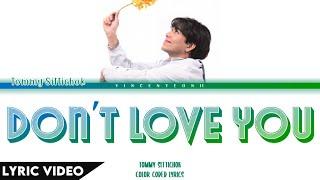 Tommy Sittichok - Don't Love You (ไม่รักเธอเลย) l (Thai/Rom/Eng) Lyric Video