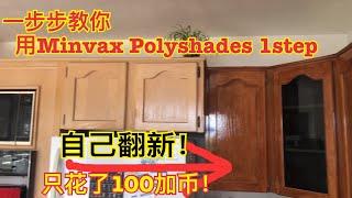 温哥华生活成本 | 我只花了100加币用Minvax翻新厨柜! DIY my kitchen with minwax polyshades 1 step for an amazing result