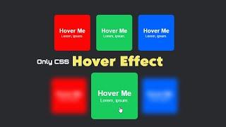 Only CSS - Card Hover Effects  | Morden Card Hover Effects | Sanika coder