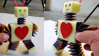 Moving Paper Toys-Paper Robot-DIY Moving Paper Crafts for Kids-Easy Paper Crafts-Origami Robot