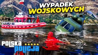 Polska Policja - Wypadek HELIKOPTERA WOJSKOWEGO 