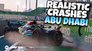 REALISTIC F1 CRASHES ABU DHABI!