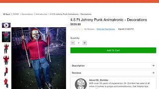 Johnny Punk(Spirit Halloween)Wost Animatronic of the year