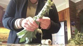 How to make White Sage Smudge Sticks Part 4