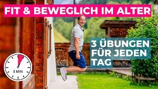 Fit und beweglich bleiben | 3 Übungen für dich