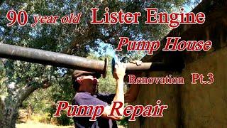 90 year old LISTER ENGINE Renovation Part3. Portugal Farm Life