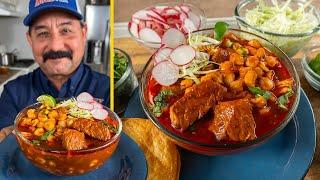 How to Make POZOLE ROJO like the best Mexican Restaurants (Authentic Recipe for Red Pork Pozole)