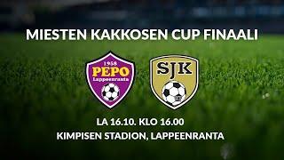 Miesten Kakkosen Cupin finaali | PEPO – SJK Akatemia | 16.10. klo 16.00