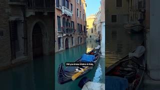 Venice Italy Unique Fact #shorts #shortsvideo #venice #italy