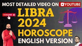 Libra 2024 Horoscope Predictions in English | Vedic Astrology Yearly Horoscope | Libra Zodiac 2024