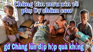 Chàng lùn đi mưu xin về sớm phụ Vợ chăm con.