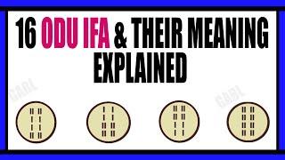 Odu Ifa and their Meaning in Ifa Religion & Yoruba Religion in Total of 256 Odu Ifa & 16 Odu Ifa