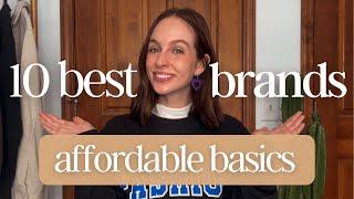 10 Clothing Brands for Affordable Basics! | Capsule Wardrobe Brands