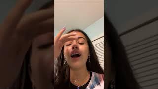 Malu Trevejo crying because drunk mom called the cops on her Insta ig live