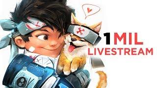 1,000,000 SUB ART LIVESTREAM!