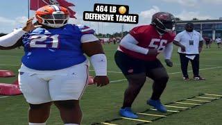 464 lb Defensive Tackle Desmond Watson makes his DEBUT @ Buccaneers Rookie Minicamp DAY 1 HIGHLIGHTS