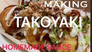 TAKOYAKI from scratch with special  Takoyaki SAUCE/swak pang negosyo