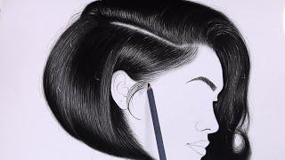 How to draw realistic hair