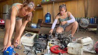 Recovering machines that have fallen into water and techniques for repairing lawn mowers